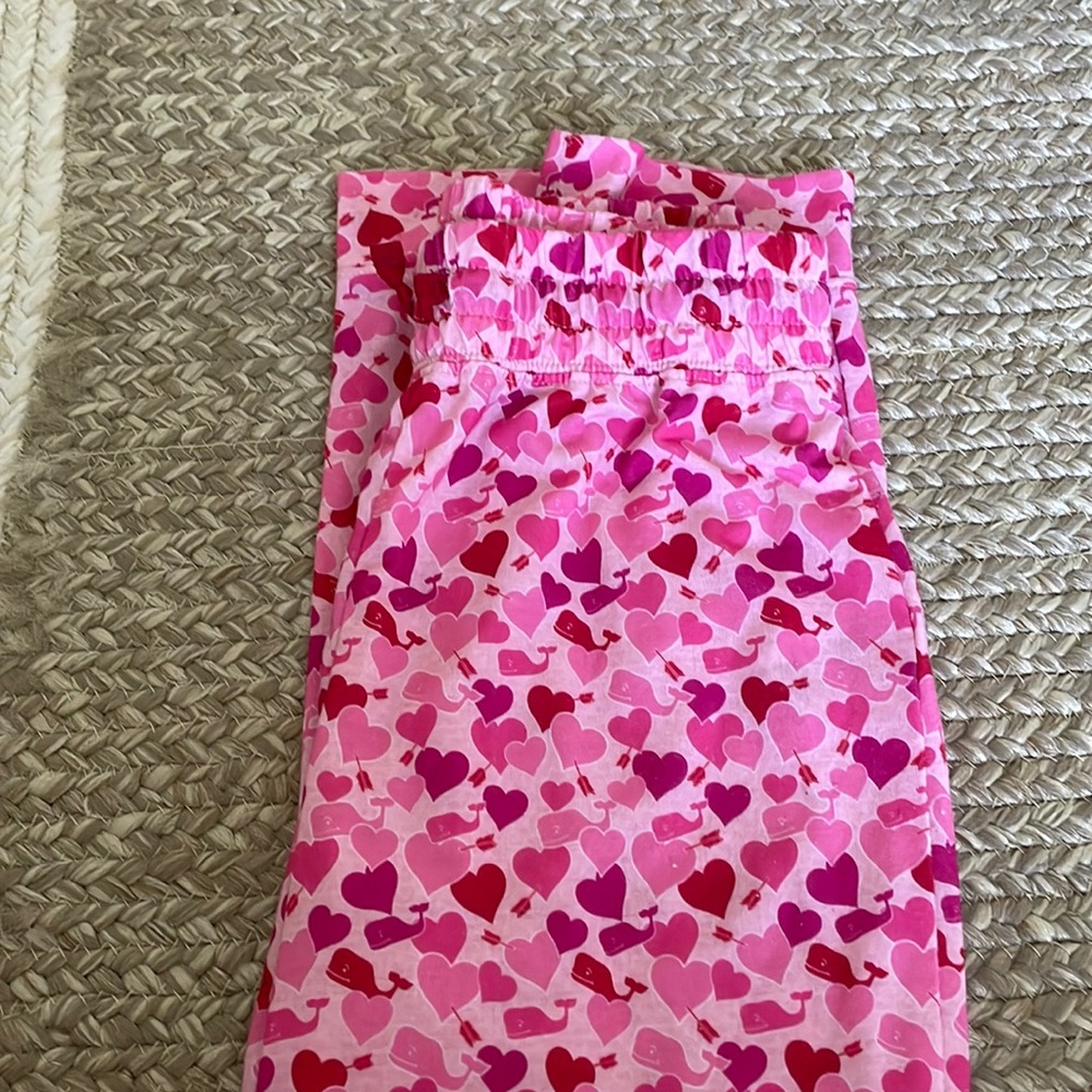Vineyard Vines valentine’s day pajama bottoms
